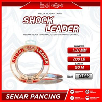 SENAR RELIX NUSANTARA SHOCK LEADER 50 METER | CLEAR | SENAR LEADER KUAT & ELONGASI TINGGI 200 LB | P