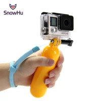 SnowHu for Gopro Accessories Floating Handheld Stick Grip For Go Pro Hero 9 8 7 6 5 4 for SJCAM SJ4000 yi 4K action Camera GP81