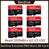 SanDisk Extreme Pro Micro SD Card Memory Card Wholesale 32GB 64GB 128GB 256GB 512GB 1T T-Flash for Steam Deck DJI Drone Go Pro