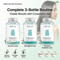 Special Offer Cycle Combo Pack (3 Bottles) | Unichi Teddy Lab Hair Boost Bear Gummies Plus | Hair Ca