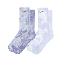 Nike 襪子 Everyday Plus Crew Socks 男女款 灰藍 渲染 暈染 長襪 中筒襪 DM3407-911