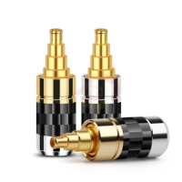 Jack Audio Earphone Pins Gold Plated Beryllium Copper Headset Wire Connector For IE40 IE40PRO HiFi Headphone Metal Adapter