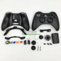 Full Set Shell Housing Cover Case with Buttons Kit for Xbox 360 Wireless Controller Replacement