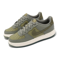 【NIKE 耐吉】休閒鞋 Air Force 1 LV8 4 GS 大童 女鞋 灰 綠 AF1(FQ6948-001)