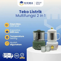 Teko Listrik Pemanas air teh kopi listrik Multifungsi Kapasitas 600 ml Sixma SS-6513-17 Teko Only