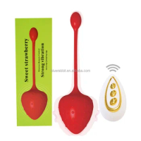 Strawberry Shape Fruits Vibrators Wholesale Vibrating Panties Egg Massager Remote Control Sex Toy Vegetable Vibrators
