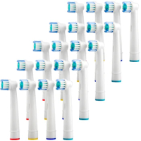4/8/12/16/20Pcs for Braun Oral B Toothbrush Heads nozzles Sensitive Clean Replaceable Brush Heads for Oralb Dropshipping