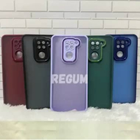 Hard Case Xiaomi Redmi Note 9 Frosted Semi Transparant Silikon Hitam