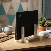 Stand Laptop Tablet Estetik Bahan Akrilik 5mm Minimalis Stabil Tahan Lama untuk Laptop Tablet