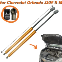 9 Colors Carbon Fiber Bonnet Hood Gas Struts Springs Dampers for Chevrolet Orlando J309 2011-2018 Lift Supports Shock Absorber