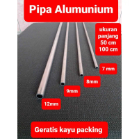 pipa alumunium kecil 8mm 7mm 9.5mm 12.5mm/Panjang 50cm 100cm Pipa Aluminium Kecil Ini Solusi Segala