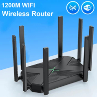 1200M WIFI Router Gigabit Wireless Router WIFI Repeater 2.4G 5GHz Dual Band 8 Antenna Signal Booster Amplifier Hotspot Smoother