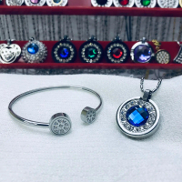 ( TERLARIS ) 1 Set Kalung Quantum Science Energy Pendant Necklace / Kalung Liontin Terapi Kesehatan