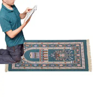 Muslim Prayer Rug Thick Soft Carpet Pad Muslims Mat Praying Rugs Machine Washable Muslim Carpet 70x110cm With Non-Slip Bottom