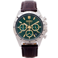 Seiko 精工 SBTR017 綠面三眼計時皮革腕錶