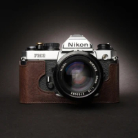 handwork Photo Camera Genuine leather cowhide Bag Body BOX Case For Nikon FM2 FM FM2N FE FE2 FM3A Protective sleeve box base