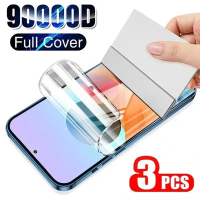 3 keping filem hidrogel lutsinar pelindung skrin untuk Honor V40, V30 Pro, V20 dan V10