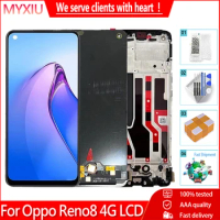 6.43" Original For Oppo Reno8 4G CPH2457 LCD Display Touch Screen Digitizer Assembly Replacement For OPPO Reno8 4G AMOLED LCD