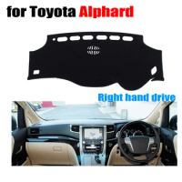 Car dashboard cover mat for TOYOTA ALPHARD 2008-2017 Right hand drive dashmat pad dash mat covers dashboard accessories