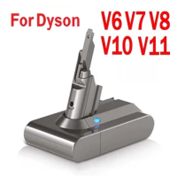 6000mAh 21.6V Batterie for Dyson V6 V7 V8 V10 V11Series SV03 DC62 SV11 SV10 SV12 SV14 SV15 Handheld Vacuum Cleaner Spare battery