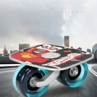 1 Pair Mini Drift Board Teenagers Skate Board Roller Fashion Drift Plate Adults Antiskid Short Board Aluminum Alloy Skateboard