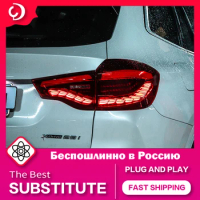 AKD Car Styling Taillights for BMW X3 G01 G08 2018-2022 LED DRL Running Turn Signal Rear Reverse Brake Light Replacement