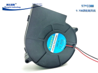 全新鵬達藍圖9733 9.7CM大風量24V0.26A渦輪鼓風機散熱風扇