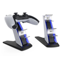 Dual Fast Controller Charger Type-C Dual Controller Charging Stand Controller Charging Docking Stati