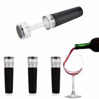 Compact Red Wine Vacuum Air Pump Sealer Plug Utility Wine Set ABS Silicone Fresh Wine Stopper Wine Saver