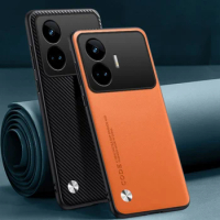 Luxury PU Leather Case For Realme GT Neo 5 SE Cover Matte Silicone Full Camera Protection Phone Case For Realme GT Neo 5 Coque