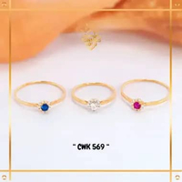 CINCIN EMAS WANITA MODEL SOLITAIRE TERBARU SIMPEL EMAS ASLI EMAS MUDA KADAR 8K (375) CINCIN SOLITAIR