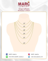 จี้พร้อมสร้อยคอทอง 18K รุ่น GN80186Y-SP/YG-16+2, สีเหลือง