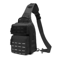 Tactical Sling Bag Pack Military Rover Shoulder Sling Backpack Molle Assault Range Bag EDC Diaper Bag Day Pack for men