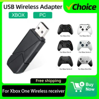 For Xbox One USB Receiver Wireless Adapter 1st or 2nd Generation for Xbox ONE S/X Xbox Elite PC Windows Game Controller Laptops