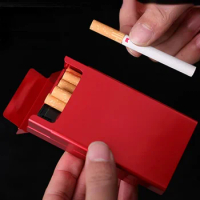 Slide Cigarette Box Case Sliding Cover Cigarette Case Box Holder Container Hold 20 Cigarette Box Case Cigarette Storage Box Case