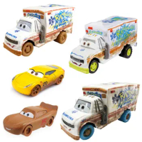 Disney Pixar Cars 3 Lightning McQueen mud Dr Damage series Arvy Cruze Bulldozer 1:55 Metal Diecast Model Car Toy Christmas Gifts