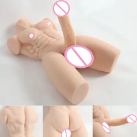 Male Sex Doll for Women Realistic Flexible Dildo Anal Plug Female Masturbation Penis Big Cock Dick Unisex Masturbator Adult Toys