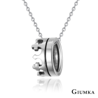 GIUMKA王的守護情侶項鍊刻字紀念925純銀男女情人短鍊 皇冠 單個價格(MIT)