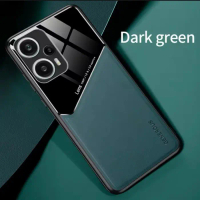 For Case Xiaomi Poco X5 Pro / Poco F5 Soft Case Tekstur kulit Casing Cover - Hitam, Poco X5 Pro