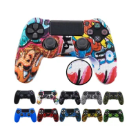 Anti-Slip Soft Silicone Gel Rubber Skin Cover For SONY Playstation 4 PS4 Controller Protective Case For PS4 Pro Slim Gamepad