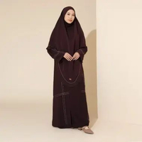 Lozy Hijab - Havina Abaya Set New Material (Abaya Gamis Set French Khimar Haji dan Umrah Bahan Arabi