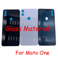 AAAA Quality Glass Material For Motorola Moto One / P30 Play XT1941 Back Cover Battery Case Housing Replacement Parts
