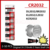 New 3V CR2032 lithium button cell BR2032 ECR2032 LM2032 5004LC suitable for watches toys clocks electronic scales car remote