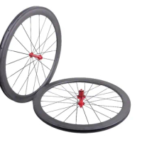 2016 hot 700C 50mm*23mm carbon clincher wheelset road bicycle carbon wheels 3K Matte