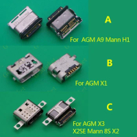 1 Pc USB Charger Charging Dock Port Connector For AGM A9 Mann H1 X3 X2SE Mann 8S X2 X1 Type C Jack Contact Socket Plug