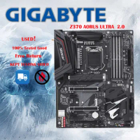 Used Gigabyte Z370 AORUS ULTRA 2.0 Gaming Motherboard With RGB Fusion With Intel LGA1151 ATX 2xM.2 Crossfire Motherboards