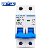 2P DC MCB 6KA 500V Mini Circuit Breaker 3A 6A 10A 16A 20A 25A 32A 40A 50A 63A Y connection