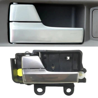 Silver Inner Clasp Hand Assembly Door Inner Handle Clasp Inner Handle Front and Rear Door Left Right Switch For Ford Focus 05-13
