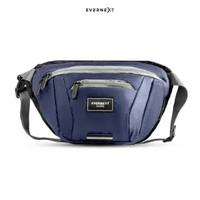 EVERNEXT - TAS SELEMPANG PRIA ANTI AIR WAIST BAG FOUR SLING BAG COWOK WAIST BAG PRIA NAVY