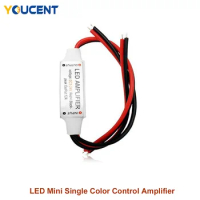 1/2/5PCS DC 5V-12V-24V 12A Mini Single Color LED Amplifier Repeater For LED Strip Light 5050/2835/3528//5630/3014